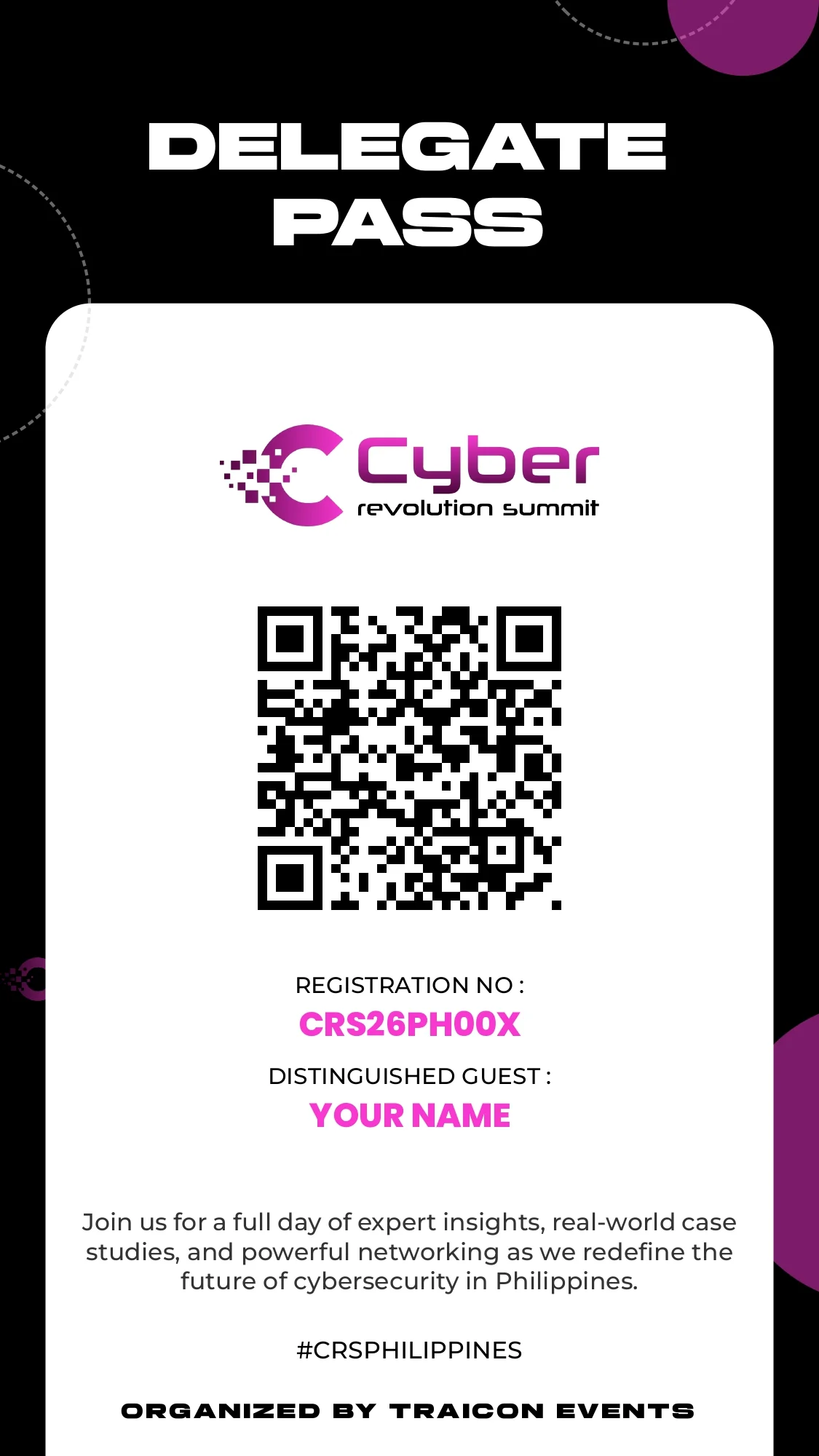 Sample Delegate Pass